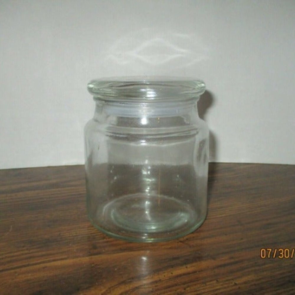 Canister With Lid NEW Express Glass Many Uses